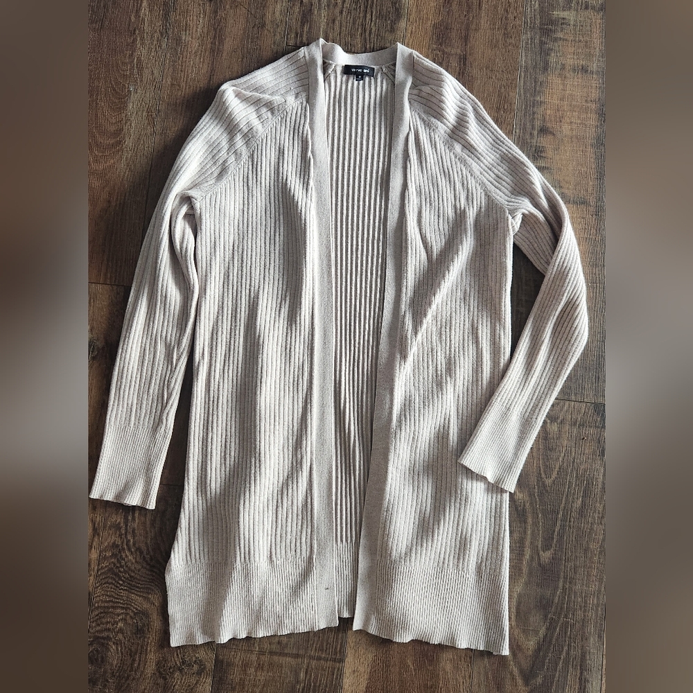 Verve Ami Light Beige Ribbed Cardigan